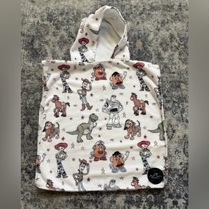 Kids Hooded Poncho with Toy Story Characters